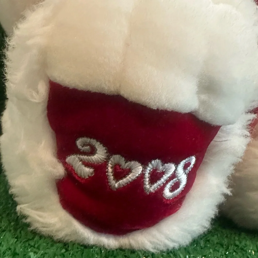 DanDee White Teddy Bear Sweetheart Plush 2008 Valentine’s Day 21” - Picture 9 of 12